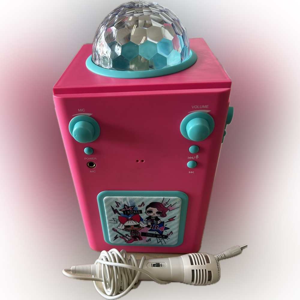 LOL Karaoke Machine and Disco Light
